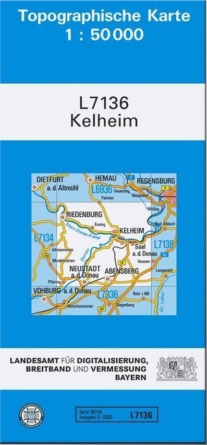 Topographische Karte Bayern Kelheim - Breitband und Vermessung  Bayern Landesamt für Digitalisierung  Karte (im Sinne von Landkarte)