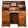 Massivmoebel24 Sekretär Akazie 128x58x138 honig lackiert Oxford #0516