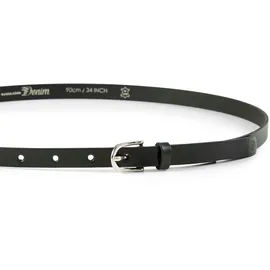 Tom Tailor Damengürtel Leder 1,5 cm schwarz 100