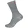 super.natural Sn All Day Lange Socken 2 Paare - Cashmere Grey Melange / High Risk Red - EU 42-45
