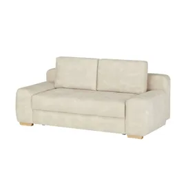 bobb Schlafcouch Mikrofaser 2-Sitzer Beige