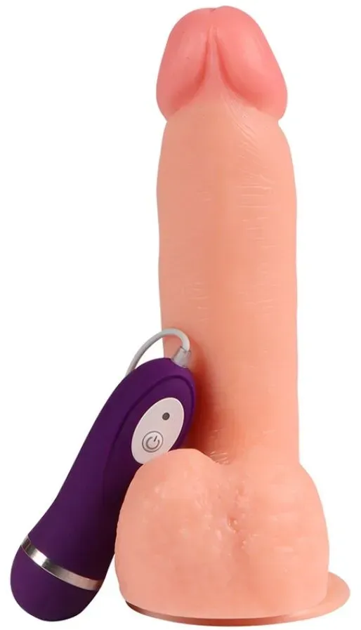 SHEQU - Adam Vibratordildo mit Fernbedienung, 21 cm
