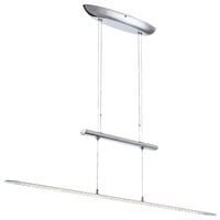 LED Hängeleuchte, Höhenverstellbar, Chrom, H 150cm