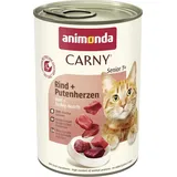 animonda carny® Carny Nassfutter Senior Rind + Putenherzen 6 x 400 g