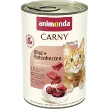 animonda carny® Carny Nassfutter Senior Rind + Putenherzen 6 x 400 g