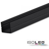 ISOLED LED Aufbauprofil SURF8 Aluminium schwarz RAL 9005, 200cm