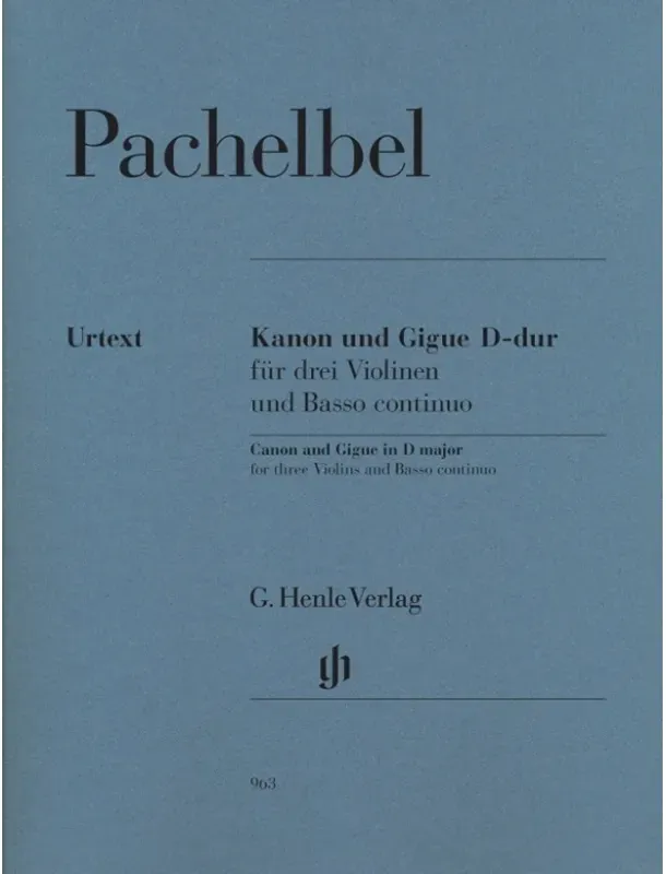Johann Pachelbel - Kanon Und Gigue D-Dur Für Drei Violinen Und Basso Continuo - Johann Pachelbel - Kanon und Gigue D-dur für drei Violinen und Basso c