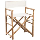 vidaXL Klappbarer Regiestuhl 2 Stk. Bambus und Canvas