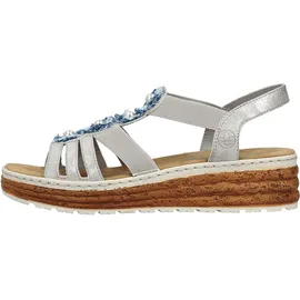 Rieker Keilsandalette Damen Blau 40