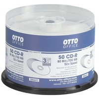 Otto Office CD-Rohling CD-R printable, 700 MB, bedruckbar silberfarben