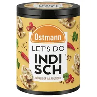 Ostmann Gewürze - Let's Do Indisch | Indische Gewürzzubereitung für Currys, Tofu oder Dhal | Würziger Allrounder mit Koriander und Kurkuma | 70 g in recyclebarer Metalldose