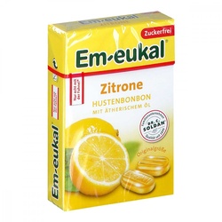 Em Eukal Bonbons Zitrone zuckerfrei Box