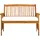 furnicato Gartenbank 119 x 90 x 64 cm Weiß
