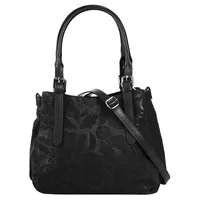 Samantha look Henkeltasche Leder Black