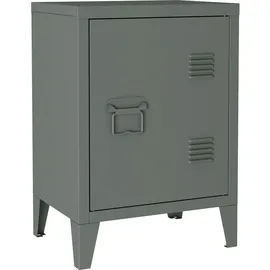 [en.casa] Nachtschrank Inari 40 x 30 x 57 cm Dunkelgrau