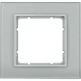 Berker Glasrahmen 1fach, Glas alu/alu matt 10116414