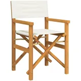 vidaXL Regiestuhl, Creme, Holz, 55x85x54 cm, Gartenmöbel, Gartenstühle, Gartenstühle