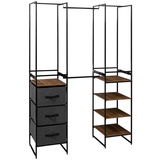5five simply smart 5five - ausziehbarer kleiderschrank 6 regale