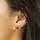 Jamelli Ohrstecker Jamelli Silber 925 rosé-vergoldet mit pinken Quarz-Steinen 6,28