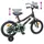 vidaXL Kinderfahrrad 16 Zoll schwarz