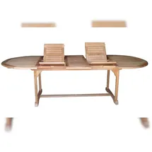 Sedex Gartentisch oval 180-260 x 110 x 75 cm Beige