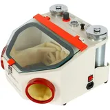 Sandstrahlkabine, Dental Lab Sandstrahler 220V Dental Lab Sandstrahlgeräte Doppelstift-Sandstrahler mit Sichtfenster Zahntechnik Polieren Dental