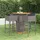 vidaXL Gartenbar Set 5-tlg. Grau