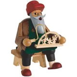 KWO Kunstgewerbe-Werkstätten Olbernhau GmbH KWO Olbernhau 21168 Räuchermännchen Schwibbogenmacher, 16 cm