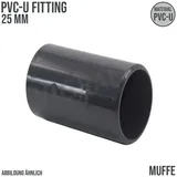 Plimat Mega Muffe Pvc-u 25 mm Klebemuffe 16 bar