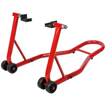 Costway Motorrad-Hauptständer Stahl 23cm-32cm rot