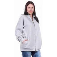 Normann Relaxanzug Damen Jacke für Hausanzug, Sportanzug oder Jogginanzug Oberteil grau XL