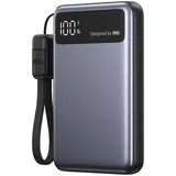 INIU INIUPB10POCKETPROSBK Powerbank (10000 mAh, 45 W), Powerbank, Schwarz