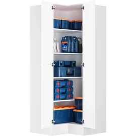 OPTIFIT Waschsäulen-Set Bonn214 213,2x190 x 210 x 57,1 cm Weiß