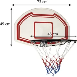 TRIZAND Basketballkorb Outdoor mit Rückwand 73 x 49 cm Felgendurchmesser für Basketballkurbel 45 cm - Basketballkorb Outdoor Kinder und Erwachsen...