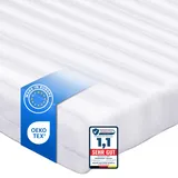 SCHWANFELD® Matratze 90x200 cm - Höhe 10 cm [HÄRTEGRAD H2] - ÖkoTex Zertifizierte Rollmatratze (Made in Europe) - Orthopädische Komfort- Kaltschaummatratze - Bezug bis zu 60 °C Grad waschbar