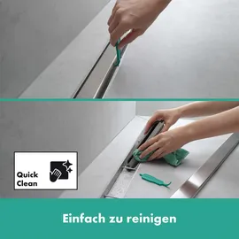 Hansgrohe RainDrain Match Plus Duschrinne 800 mm mattschwarz