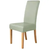 XHDZSW Esszimmer Stuhlhussen | PU Leder Stuhlbezug | wasserdichte Stretch Esszimmer Stuhlüberzug | Stretch Stuhl Husse | Stuhlhussen Stuhlschoner Abdeckung (GrüN,4)