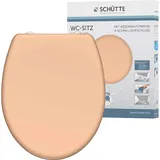 Schütte WC-Sitz Beige Duroplast mit Absenkautomatik & Schnellverschluss