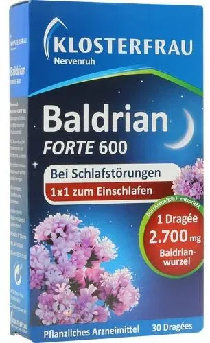 KLOSTERFRAU Baldr.forte 600 Nervenruh üb.Tabl. 30 St