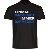 Multifanshop Herren T-Shirt - Darmstadt - Einmal Immer -