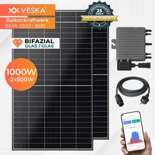 veska Balkonkraftwerk Bifazial 800 W