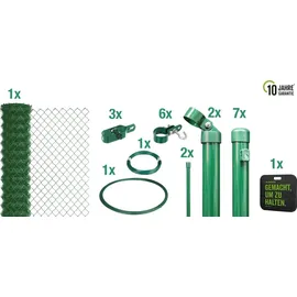 GAH Alberts Alberts Maschendrahtzaun zum Einbetonieren, grün 800/15 | Kniekissen