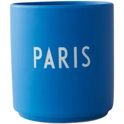 Design Letters - AJ Favourite Porzellan Becher, Paris / blau