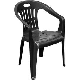 Mojawo PIONA Stapelstuhl 56 x 55 x 78 cm Anthrazit 8 St.