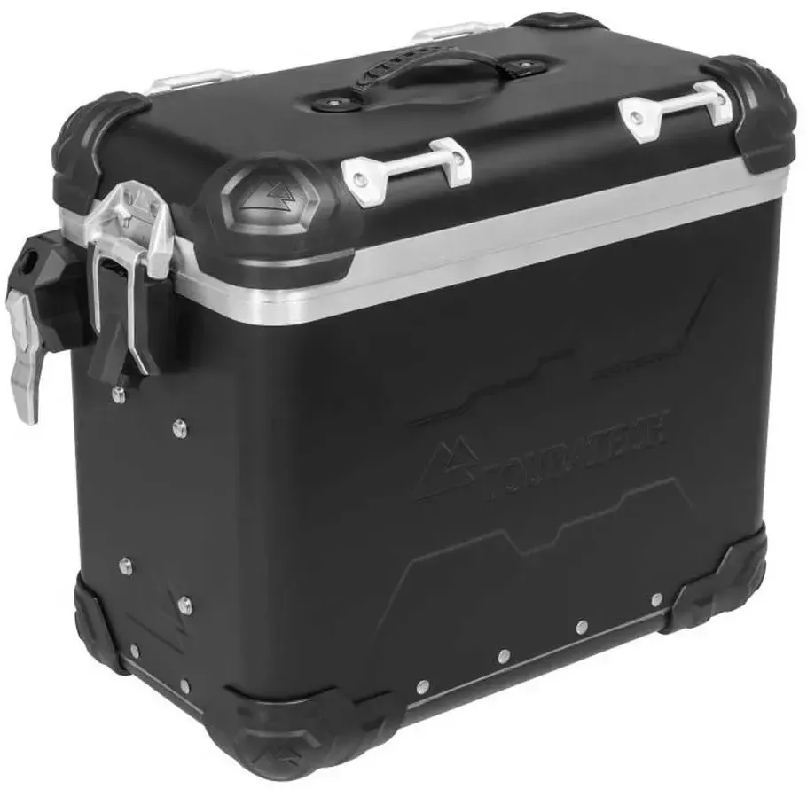 Touratech Zega Evo 38l Anodized Aluminium Without Lock Right Seitenkoffer - Black - One Size