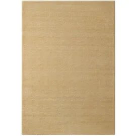 WECON HOME Teppich WECON HOME "Castello ONE", sand beige, B:200cm H:7mm L:300cm, Schurwolle, Teppiche, Teppich, Schurwolle, Kurzflor mit Hoch-Tief-Effekt, Wohnzimmer, Streifenmuster