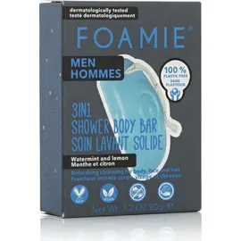 Foamie Seas The Day 3in1 Shower Body Bar für Herren 90 g