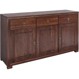 OTTO home Sideboard Gotland 147 x 89 x 40 cm Dunkelbraun