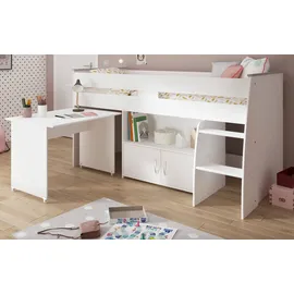 parisot möbel Hochbett Releave 90 x 200 cm Holz weiß