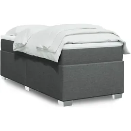 vidaXL Boxspringbett 180 x 200 cm Dunkelgrau